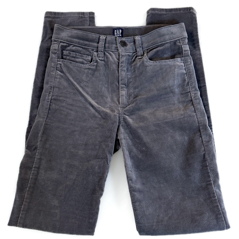 GAP True Skinny Velvet Jeans in New Shadow • Size 24